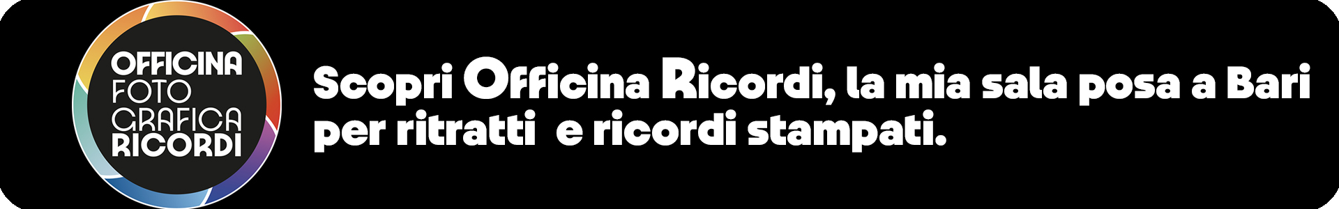 Scopri Officina Ricordi, la mia sala posa a Bari per ritratti e ricordi stampati